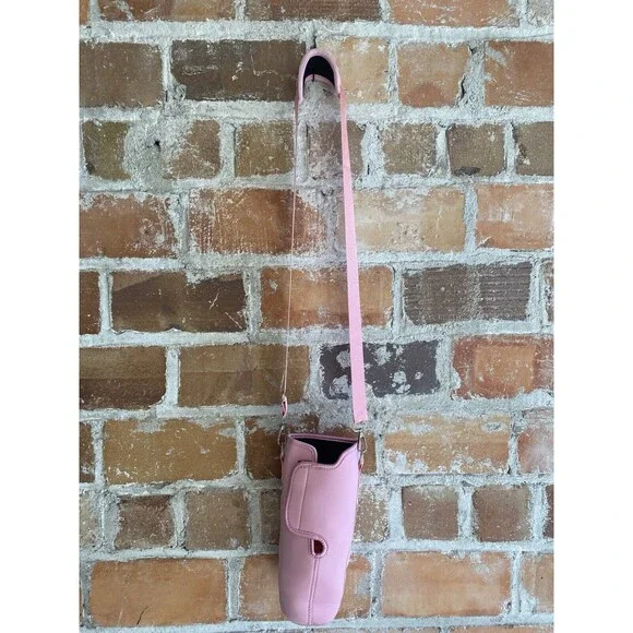 Pink Crossbody Stanley Cup Tumbler Water Bottle Travel Carrier Holder - Picture 3 of 9